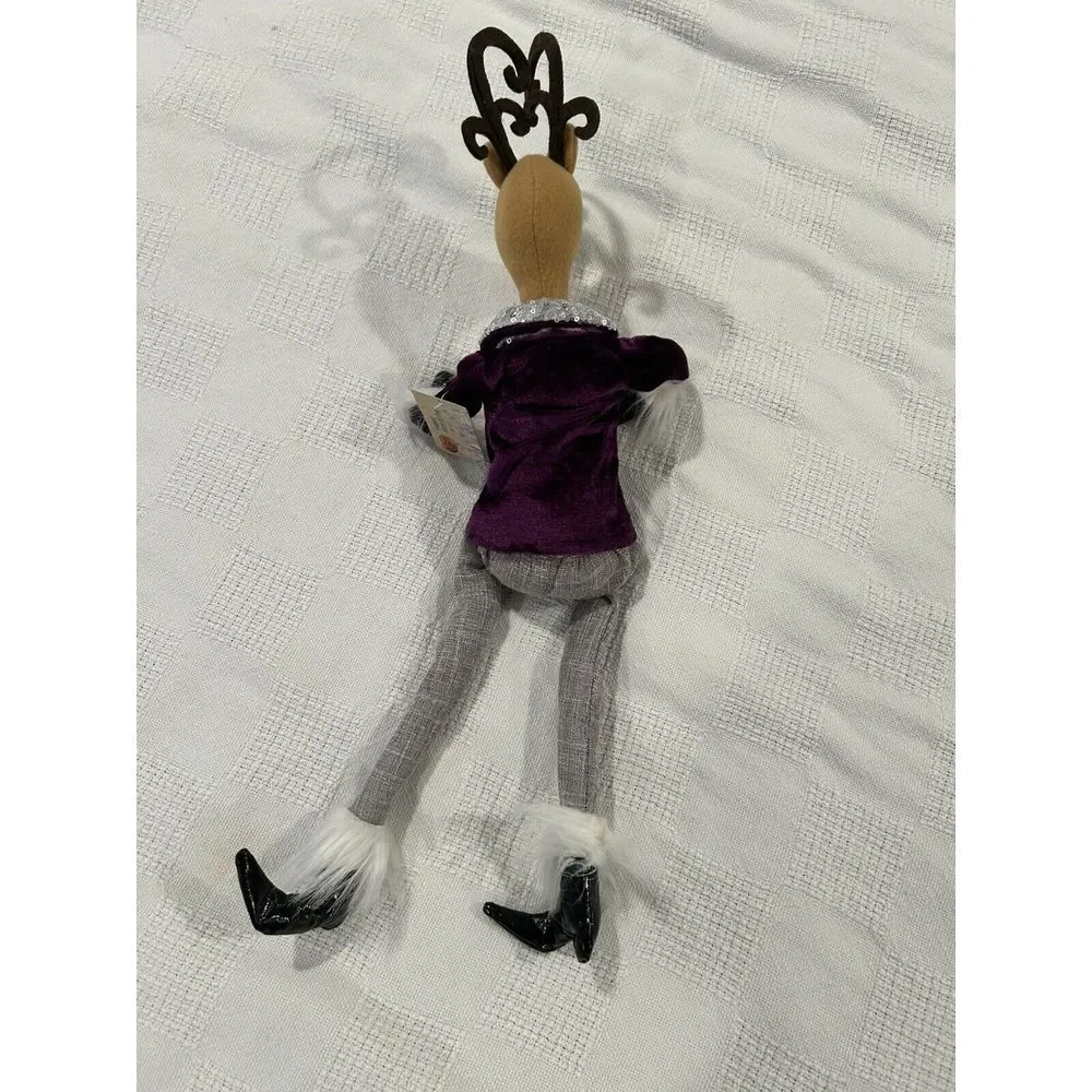 Vintage Cracker Barrel Mr.  Reindeer Christmas Shelf Sitter‎ NEW